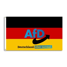 FlagShipper AFD Flag 150 x 90 cm Alternative for Germany AfD Party Fan Item Flag Logo Country Election European Election Bundestag Election for Garden Demonstration