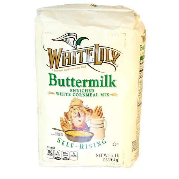 White Lily Self-Rising Buttermilk White Cornmeal Mix Enriched