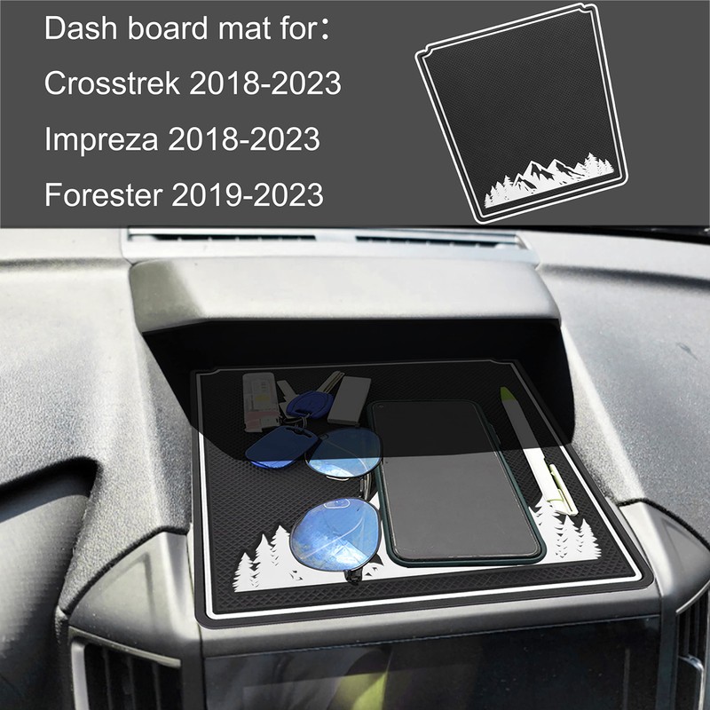 SENSHINE Dashboard Cover Mat for Subaru Forester Accessories 2019-2023 2024