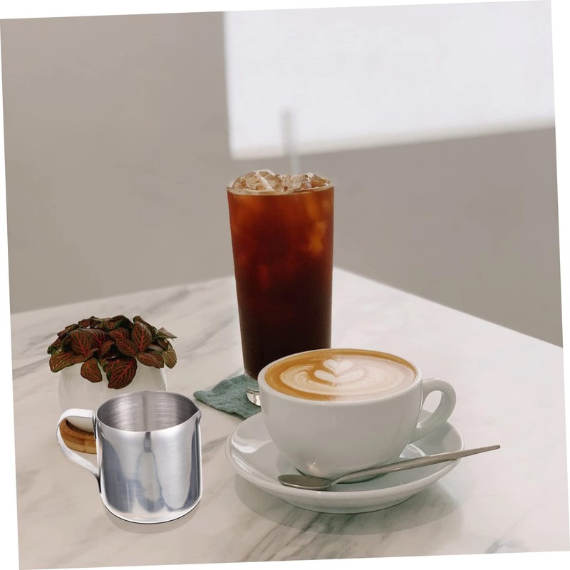 Gatuida Stainless Steel Milk Frothing Pitcher Professional Steaming Pitcher for