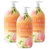 Happy Bath Peach Blossom Body Wash Peach Blossom Scent, 900g, 3 Pieces / 해피바스 피치 블로썸 바디워시 복숭아꽃향, 900g, 3개