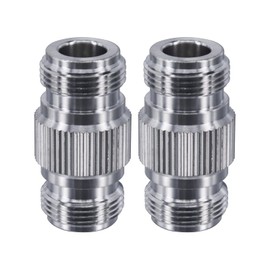 Boobrie 2-Pack N Female to N Female Connector N Type Barrel Adapter RF Coax Cable Connector Double Female Coupler for CB Ham Radio WiFi Antenna Cell Phone Signal Booster