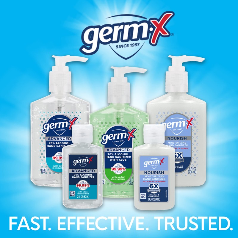 Germ-X Advanced Hand Sanitizer, 34 Fl Oz (1 Liter), Less