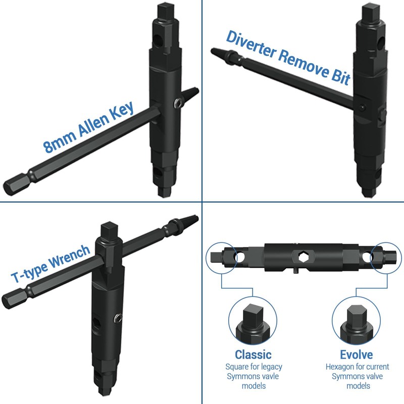 T35C-Pro Removal Tools Kit for Symmons Temptrol Valves,Set Includes Removal