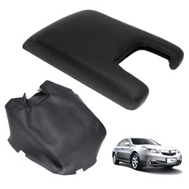 Hoypeyfiy - Funda de piel de repuesto para consola central, color negro, para Acura TL 2009-2012 (solo piel)