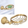 Wall Soap Dish Bottom Hollow Design Retro Style Keeping Tidy