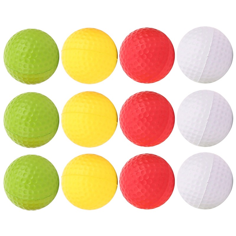 12Pcs Portable PU Golf Sport Kid Trainning Balls Soft Children