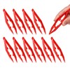 PATIKIL 10 Pcs Plastic Tweezers for Craft, 4" Small Plastic