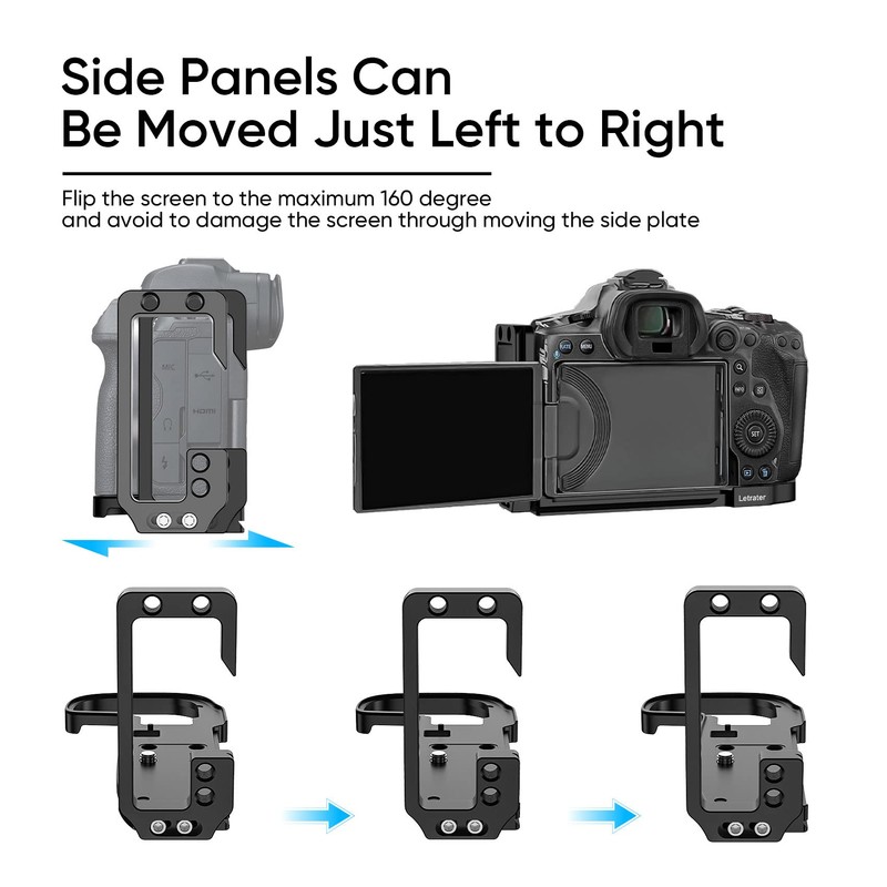 Letrater R5 R6 L Bracket Plate, Horizontal and Vertical Shooting