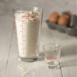 Mason Cash Messbecher, Borosilikatglas, transparent, 8,5 x 8,5 x 14,5 cm, 350 ml