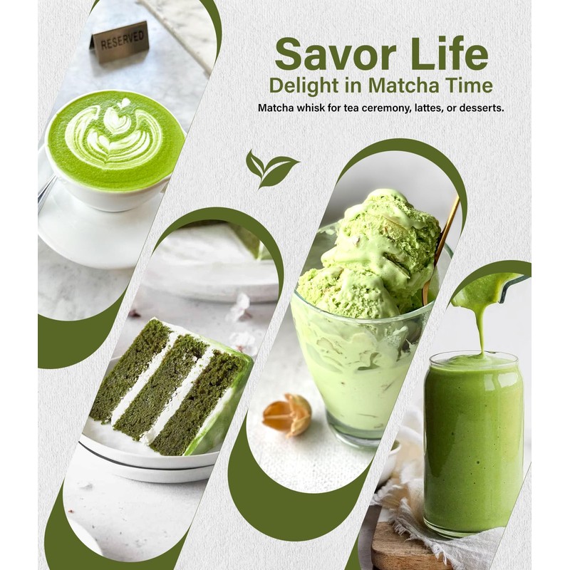 Matcha Set (7-Piece) Which Matcha Whisk, Matcha Cup, Matcha Bowl,