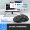TECKNET Bluetooth Wireless Mouse, 3 Modes (BT 5.0/3.0+2.4Ghz) Wireless Portable
