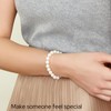 The Pearl Source White Freshwater Pearl Bracelet for Women -