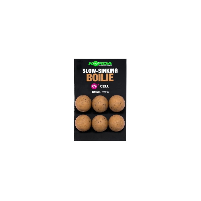 Korda Imitation Slow Sinking Boilie Essential Cell: 15mm