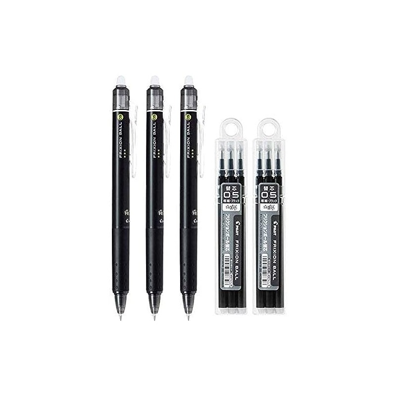 Pilot FriXion Ball Knock Retractable Erasable Gel Ink Pens, Extra