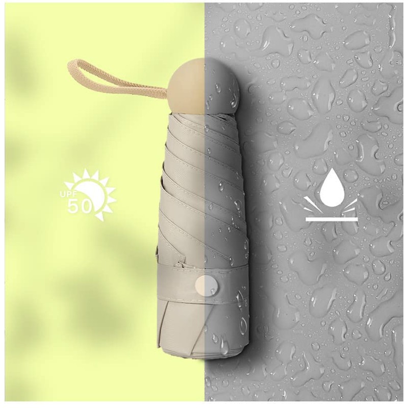 NW 1776 UV Shade&Rain Proof Foldable Umbrella&Storage Box, 20cm Portable