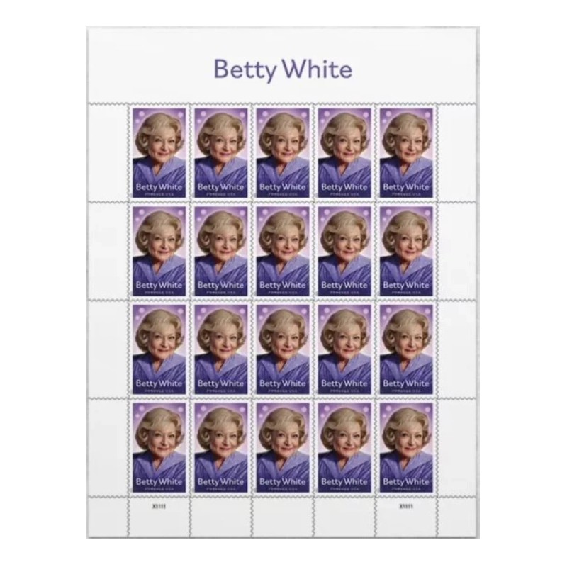 Betty White Stamp Sheet 20 Forever Stamps