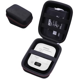 LTGEM Case Compatible with OMRON Bronze BP5100 / BP5000 / 5 Series BP742N Blood Pressure Monitor, Case Only, Black