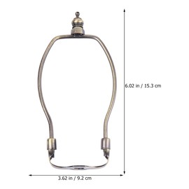 TOVINANNA 7 inch Lamp Shade Harp Holder, E26 Light Base Replacement Lamp Shade Parts Detachable Lamp Shade Bracket Holder Bronze Bracket Support for Table and Floor Lamps