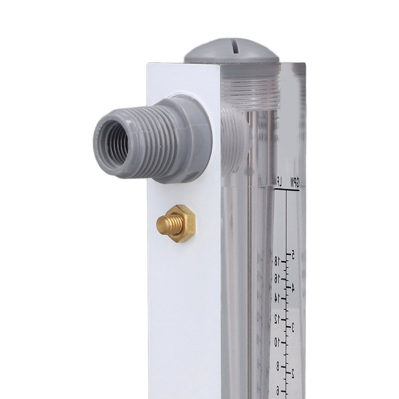 Liquid Flowmeter Panel Type Acrylic Transparent Adjustable Fluid Flow Meter