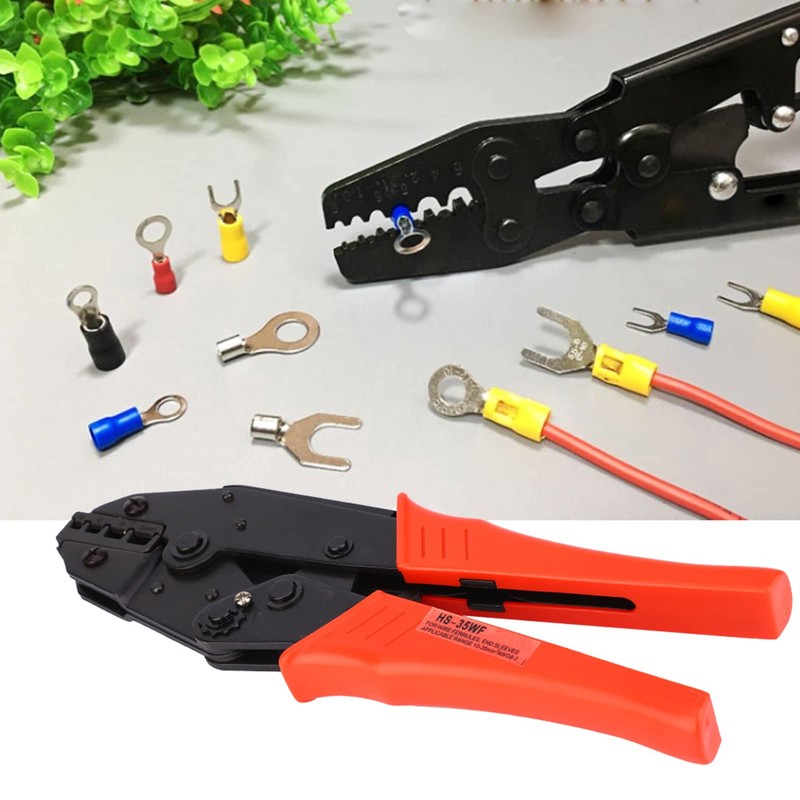 Wire Crimper, Wire Terminal Crimper Wire Crimping Tool with Handle