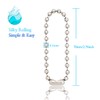BallchainAge Shower Curtain Hooks, Shower Curtain Rings 12pcs, spa-Quality Look-Silver
