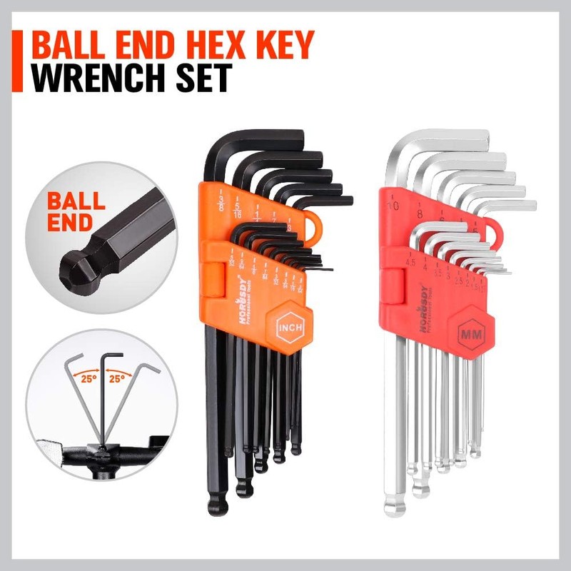HORUSDY Ratcheting Wrench Set | 48-Piece | Cr-V Steel |