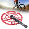 BCD130mm Bike Crankset Crank Arm Aluminium Alloy 47T Single Speed