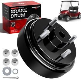 VYYOKMU Golf Cart Brake Drum for EZGO TXT 1982-UP Electric and 2-Cycle 1982-1993 Gas, 1 PCS EZGO Brake Drum Hub Assembly, EZGO Rear Brake Drum Replace OEM# 19186G1P