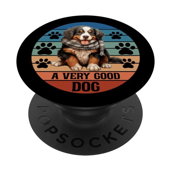 Bernese Mountain Dog Good Dog Retro Winter Hat Scarf Funny