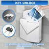 MIOZON Wall-Mount Mailbox for Outside with Lock, White, Single Pack