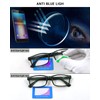 LUFF Unbreakable Reading Glasses for Women,4PCS Blue Light Blocking Reading