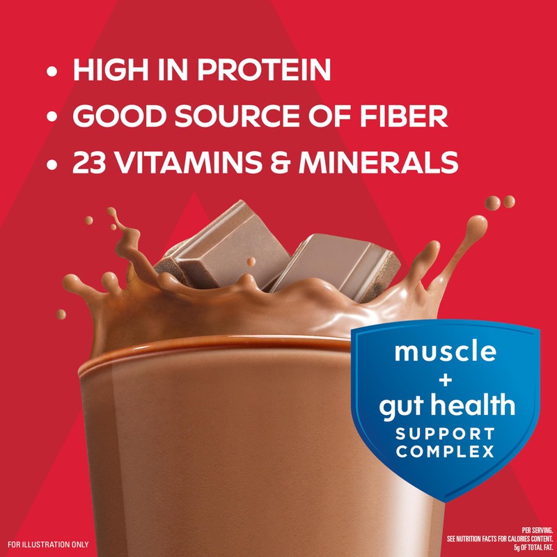 Atkins Strong High Protein Shake, Milk Chocolate, 30g Protein, 7g