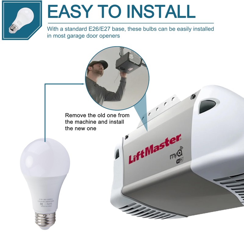 LED Light Bulb 5000K White LMLED1 for Liftmaster Garage Door