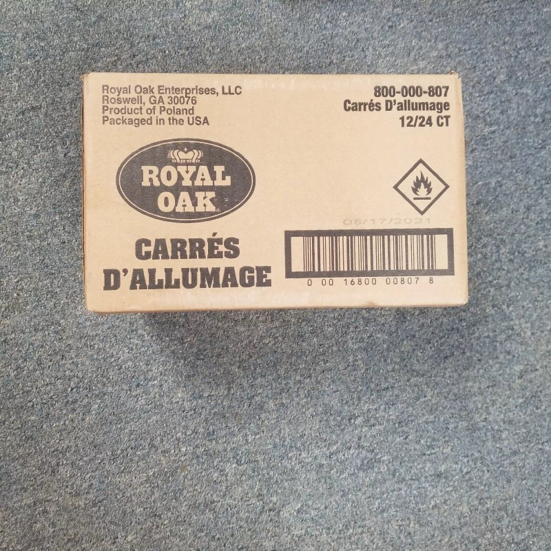 Royal Oak 4 Pack 24 ct Natural Fire Starter Squares