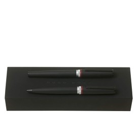 Gear Black Gift Set (Ballpoint Pen & Rollerball)