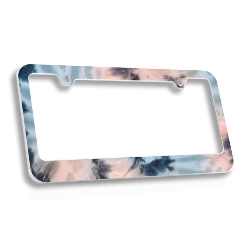 BARON-JEWELRY Tie Dye License Plate Frame Holder