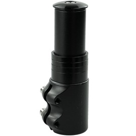 Bicycle Handlebar Riser, Black Aluminium Bicycle Stem Adapter 28.6 mm 124 mm for Bicycle, Height Adapter, Ahead Stem Adjustable