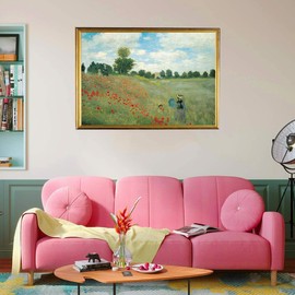 Puzzle 1000 Pieces Adult Poppies in Argenteuil by Claude Monet 70 x 50 cm Puzzles for Adults Educational Game Challenge Toy 1000 Piece Puzzles for Adults Children