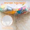 3 Compartments Bath Toy Storage Corner Bath Toy Holder for