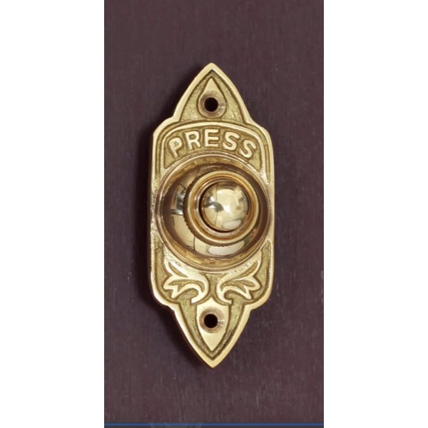 ACL Solid Brass Wired Doorbell - Steampunk Door Bell -