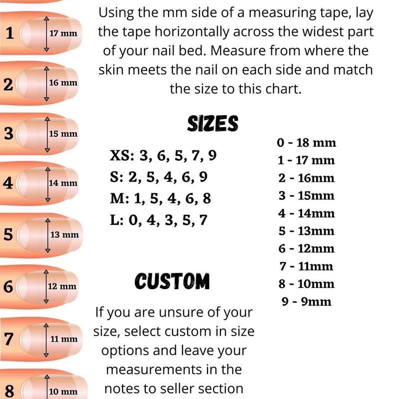 Cherry Bling Press-on nails - Size: L