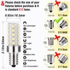 ALIDE E12 40w Replacement LED Candelabra Bulbs C7,Non-Dimmable,6000K Daylight Bright