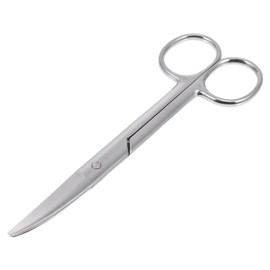 Healeved Stainless Steel Ostomy Scissor Rounded Tip Colostomy Scissor Nurse Doctor Medicals Lister Bandage Scissors Blunt Tip Scissors Ostomy Supplies 14cm