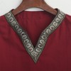 CAMDOM Boys Renaissance Viking Pirate V Neck Shirt Medieval Knight