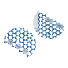 Fresh Products 3WDS60OMIBX Wave 3D Urinal Deodorizer Screen Blue Ocean Mist Fragrance 10 Screens/Box