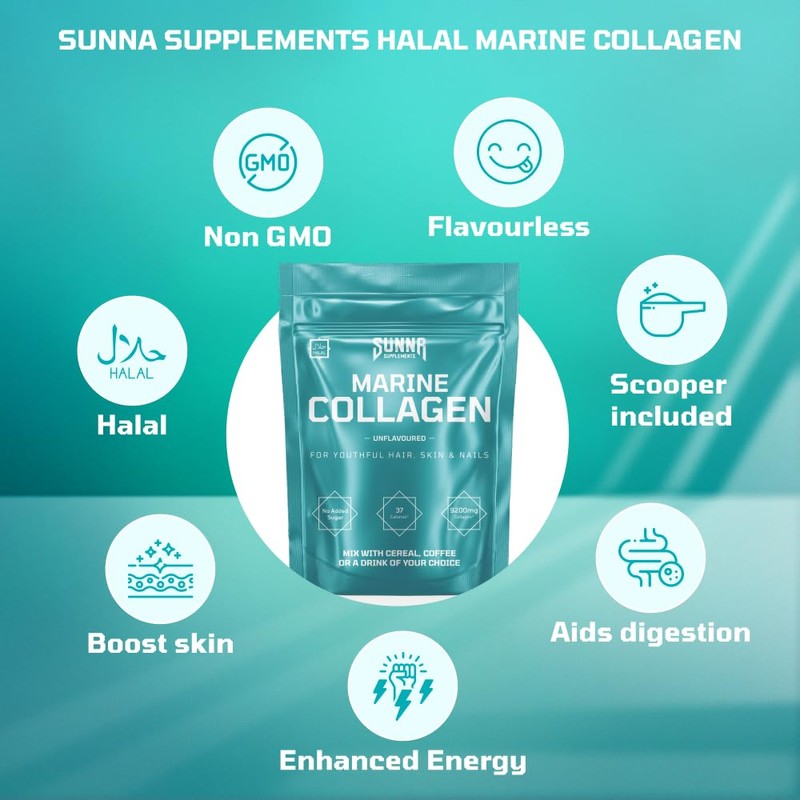 Sunna Supplements Marine Collagen Unflavoured 250g Pouch