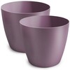 TULMERO Matte Flower Pot, Plastic Planter, Decorative Pot for Large