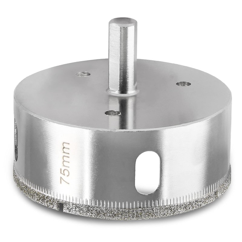 Luomorgo 75mm/3 inch Diamond Hole Saw, 1.1 inch Cutting Depth