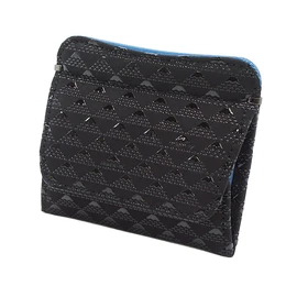 Indenya 2802-01 Inden Wallet, Coin Purse, Deer Leather, Takane, Mt. Fuji Pattern, Black Background x Black Lacquer, black